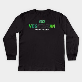 Go Vegan | Vegan Animal Welfare Kids Long Sleeve T-Shirt